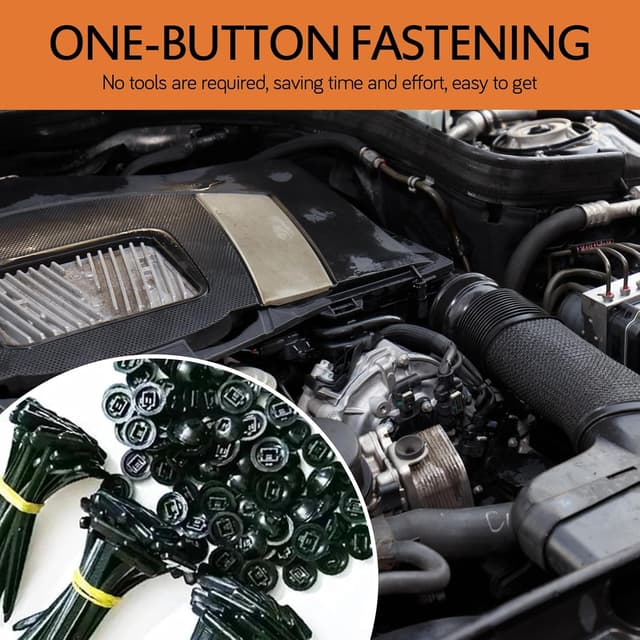 Detalle de IGRARK 150er Universal-Kabelbinder-Verschluss mit UV-beständiger Nylonhalterung (Click-Mechanismus)