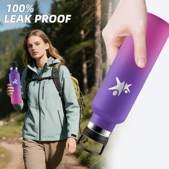 Detalle de Grsta borraccia termica 750 ml con cannuccia