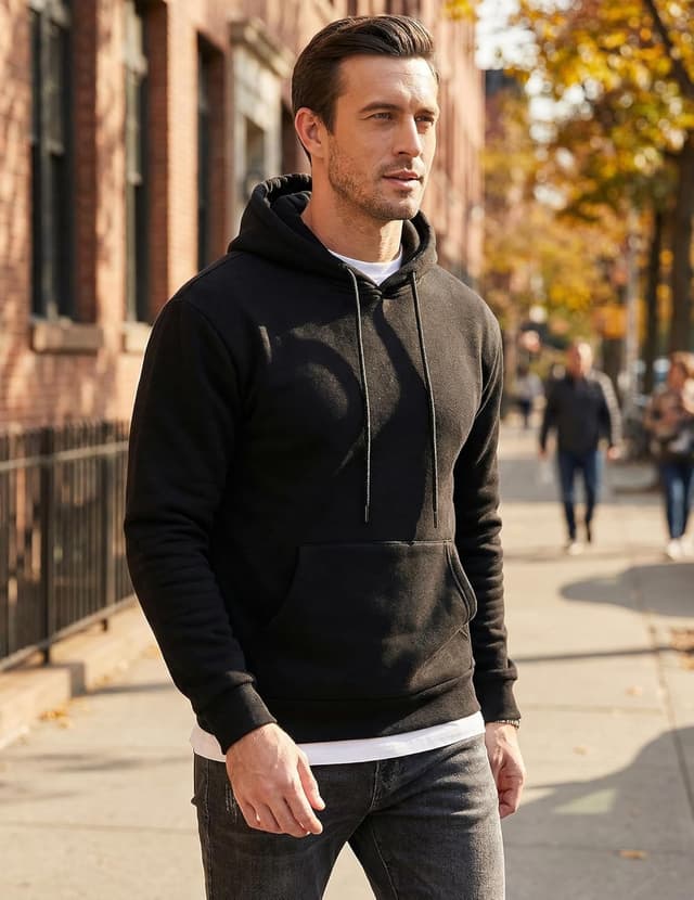 Detalle de JMIERR Mens Cotton Hoodie