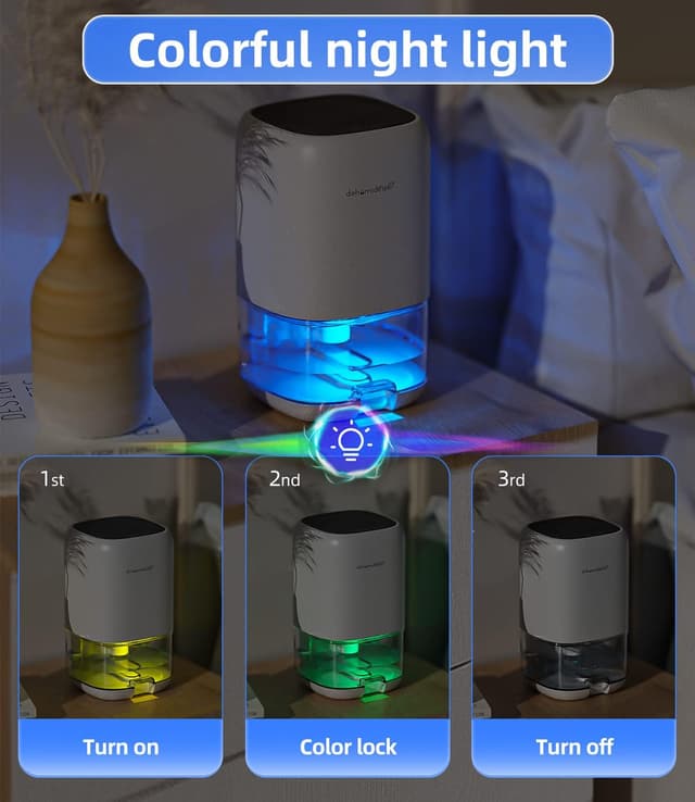 Thumbnail 4 de TABYIK 35 Oz Dehumidifier for Small Spaces