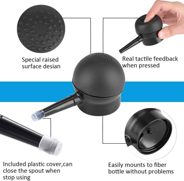 Detalle 2 de NUEDSFXO Fibre per Capelli alla Cheratina con applicatore nero