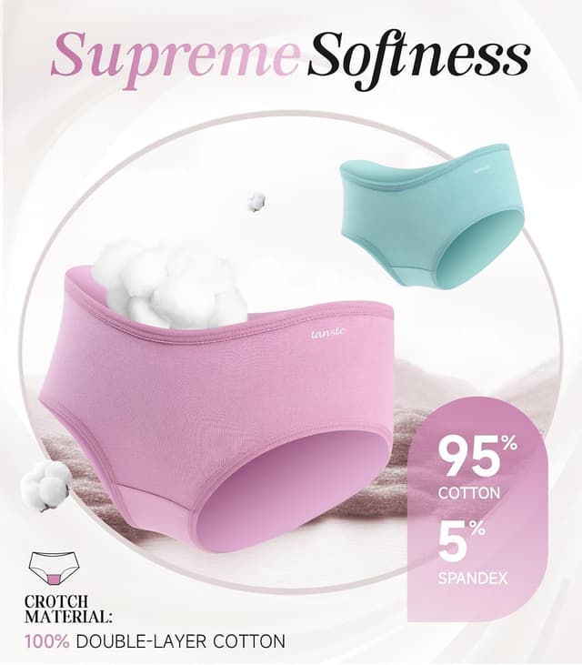 Detalle 1 de TANSTC Damen Hipster Slips 6er-Pack