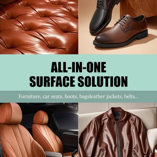 Detalle de LUXGROVE Leather & Furniture Repair Salve, Cleaner, Conditioner & Polisher (4 oz) for Car Seats, Couches, Shoes & More