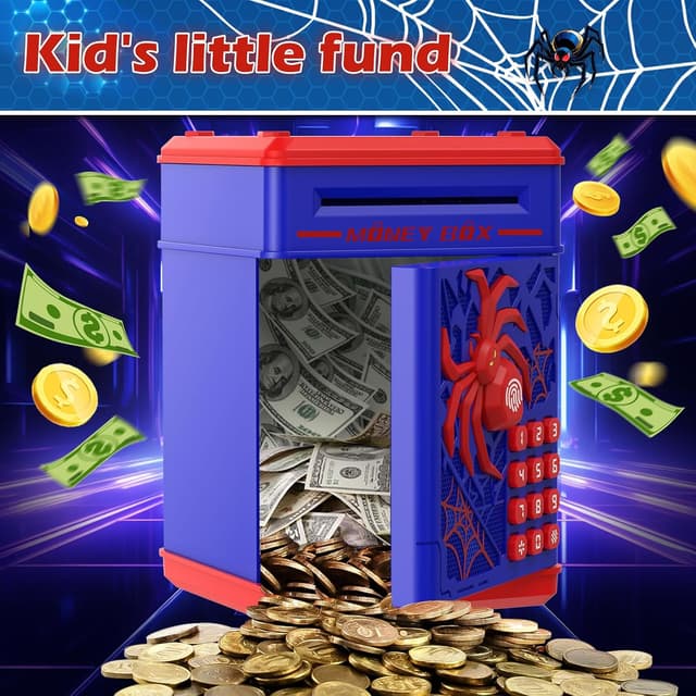 Thumbnail 6 de Spider Fingerprint Piggy Bank 600 coins