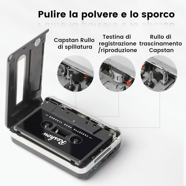Detalle de Kit pulizia testine audiocassette Reshow
