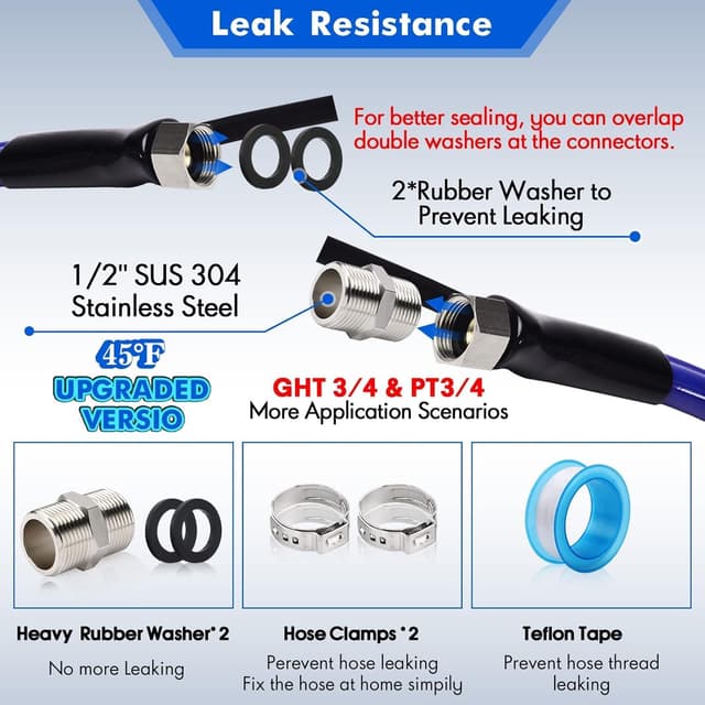 Thumbnail 5 de REHOSEUP 50ft Heated Water Hose