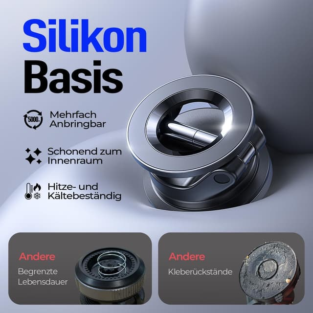 Thumbnail 6 de LISEN Vakuum Magnet‑Autohalterung für iPhone