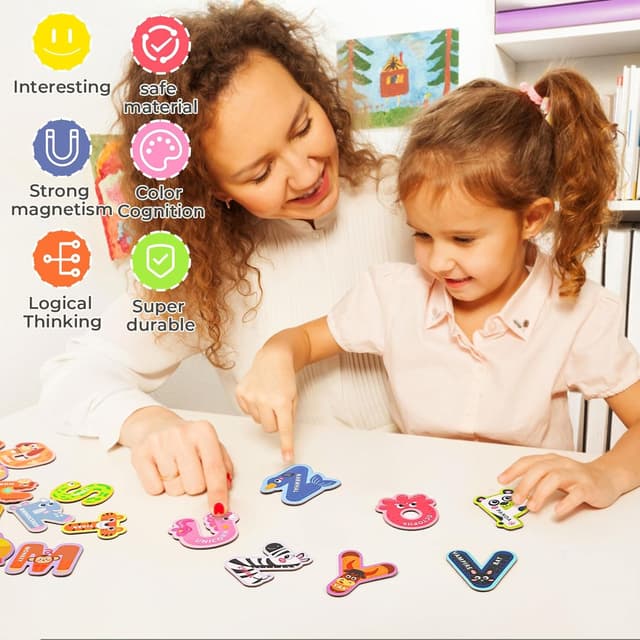 Thumbnail 6 de Magnetic Letters Large Alphabet Magnets for Kids 🧲