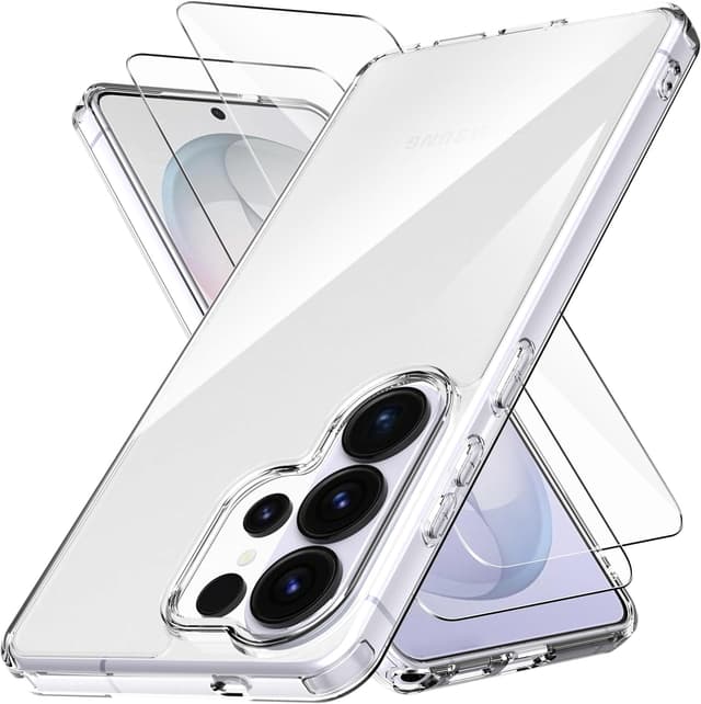 Detalle de Anoowkoa Custodia Custodia Cover Trasparente per Samsung Galaxy S26 Ultra 5G + 2 Vetri Temperati, TPU e PC antiurto