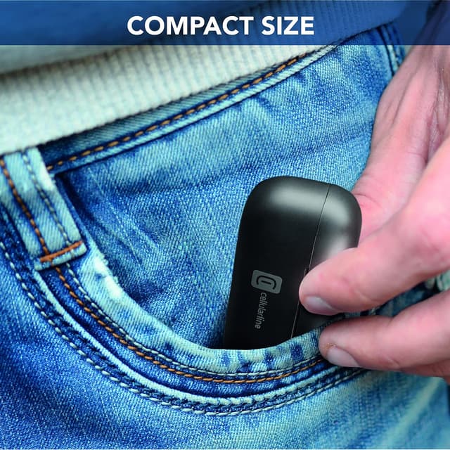 Detalle de Cellularline Wink : écouteurs TWS stéréo Bluetooth 5.0 avec étui de charge (noir)