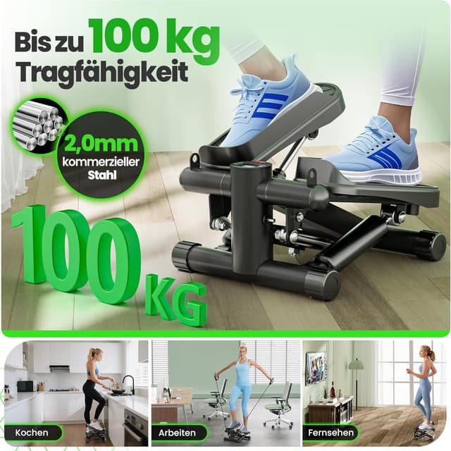 Thumbnail 6 de Ultrasport Stepper mit Widerstandsbändern 100 KG