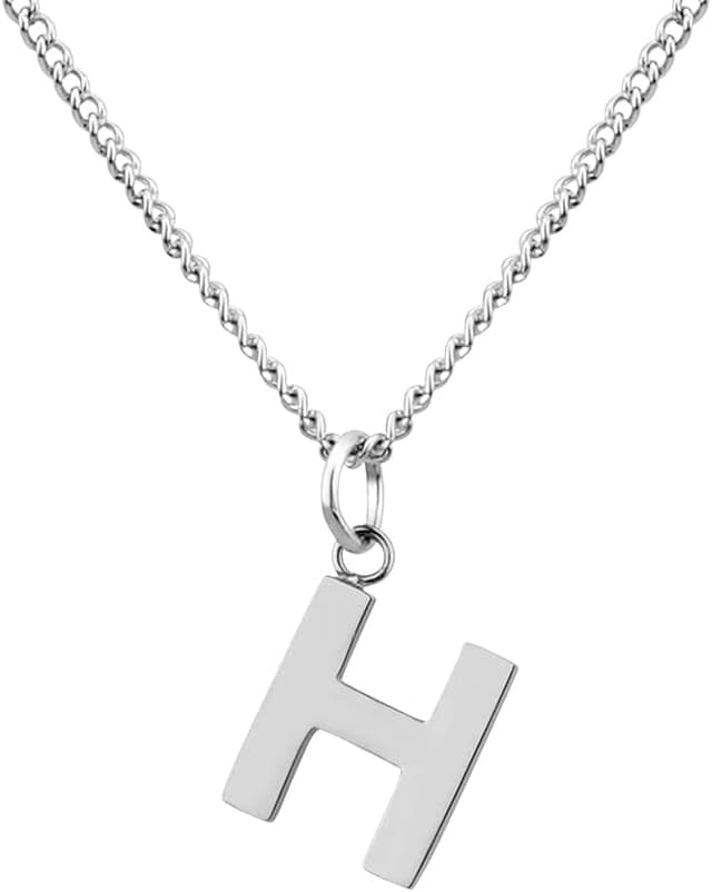 Detalle de GD GOOD.designs EST. 2015 collier chaîne avec lettres argent (pendentif A-Z) pour femmes