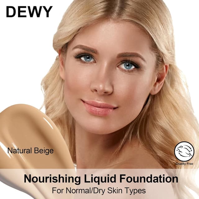 Detalle 2 de FV Base Maquillaje Hidratante 💧 Natural & Larga Duración, 30g