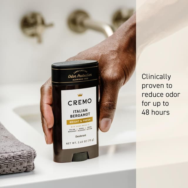 Thumbnail 2 de Cremo Italian Bergamot Deodorant for Men, 2.65oz
