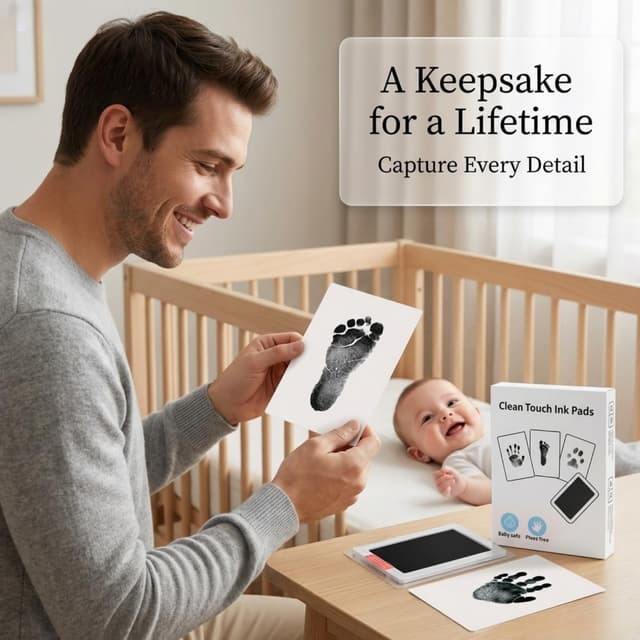 Thumbnail 4 de Zemiu Baby Handprint and Footprint XL Kit 12.5x8cm