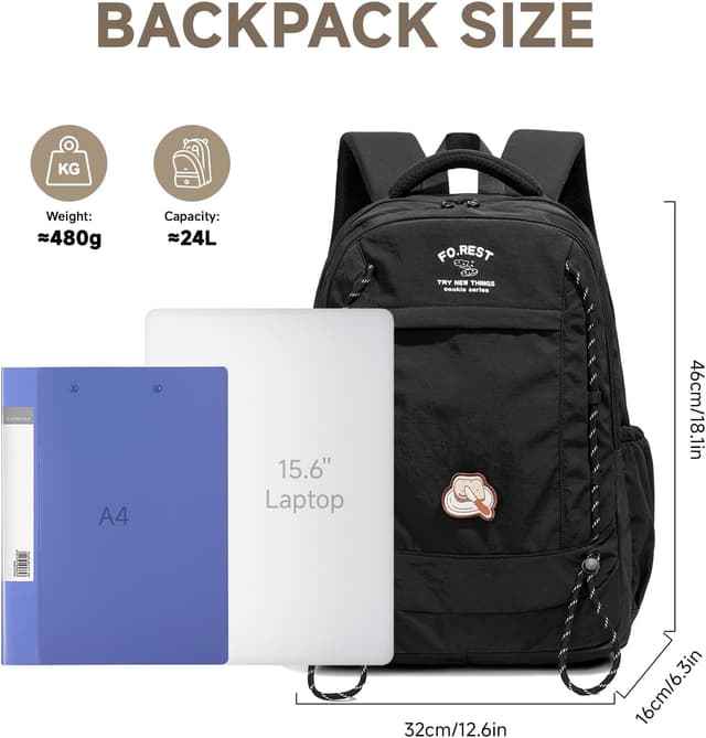 Thumbnail 5 de Amythe Zaino Scuola 15.6 Pollici Nero