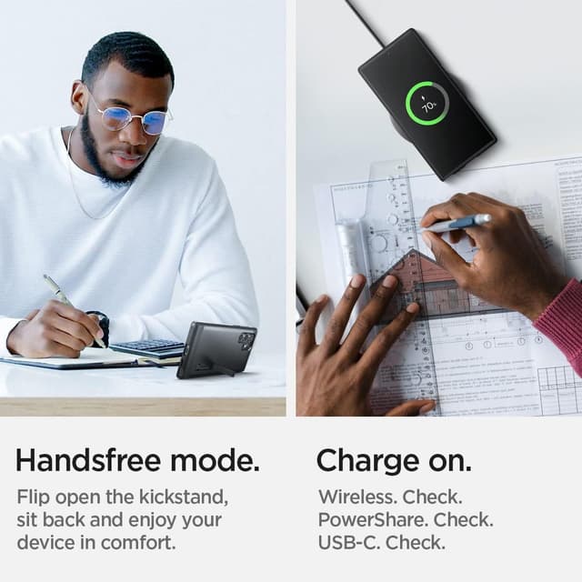 Thumbnail 6 de Spigen Tough Armor pour Samsung Galaxy S22 Ultra 5G – coque noire