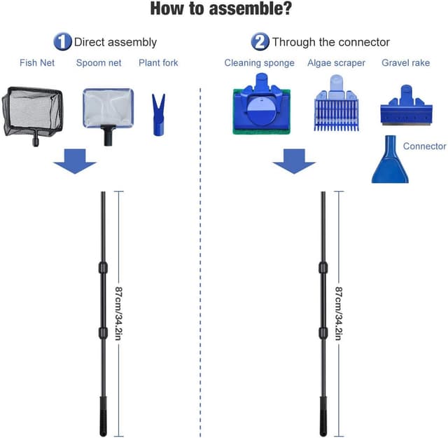 Detalle 2 de Aquarium Cleaning Kit 6 in 1 Glass