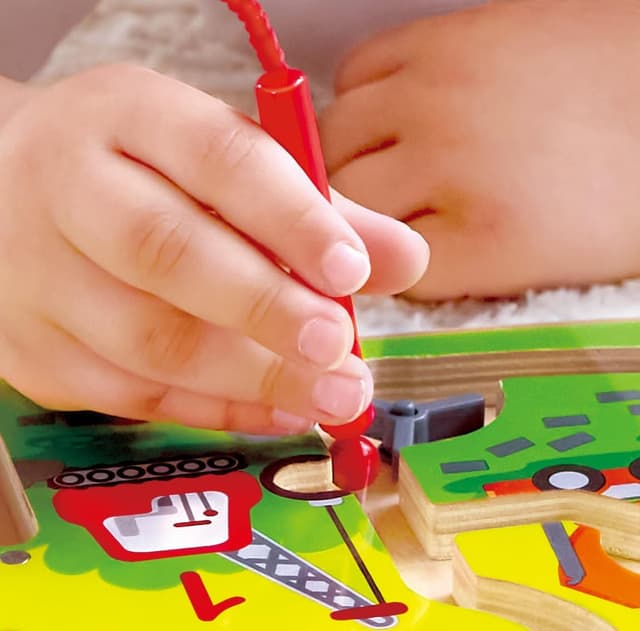 Detalle de Hape Labirinto Magnetico Educativo – Cantiere Edile e Numeri