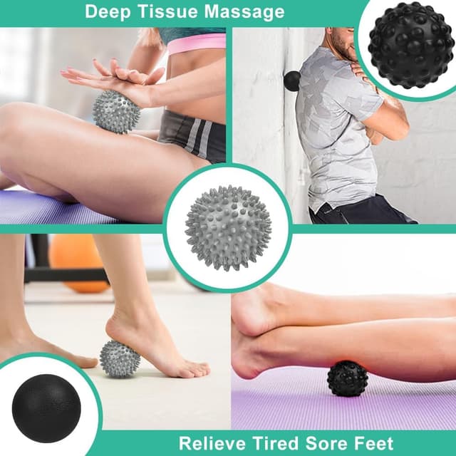 Thumbnail 6 de URAQT set da 3 palline massaggianti per automassaggio muscolare (diametri 6,3 cm, 7,5 cm, 7,4 cm)