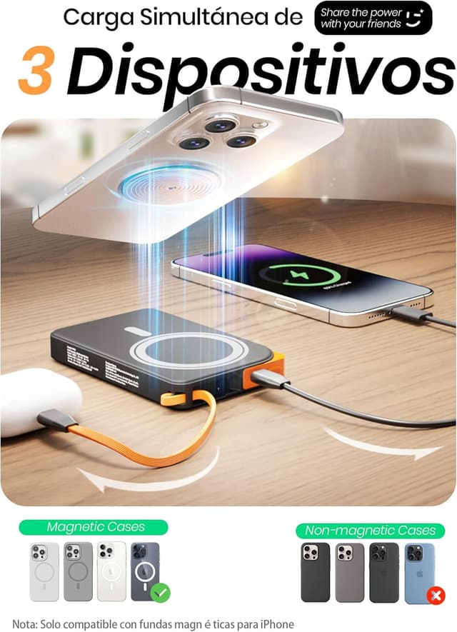 Thumbnail 5 de Power Bank MagSafe 10000mAh carga rápida