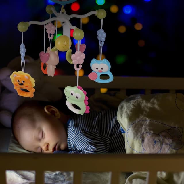 Thumbnail 6 de Aolso Babybett-Spielzeug: Mobile fürs Babybett mit Musik, Lichtprojektion, Projektor & Fernbedienung (Blau)