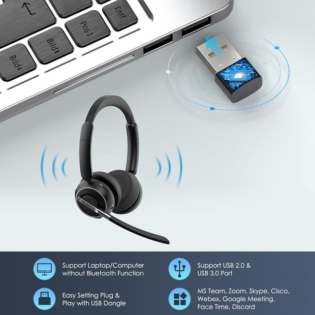 Thumbnail 4 de KH120M Wireless Headset 35h battery