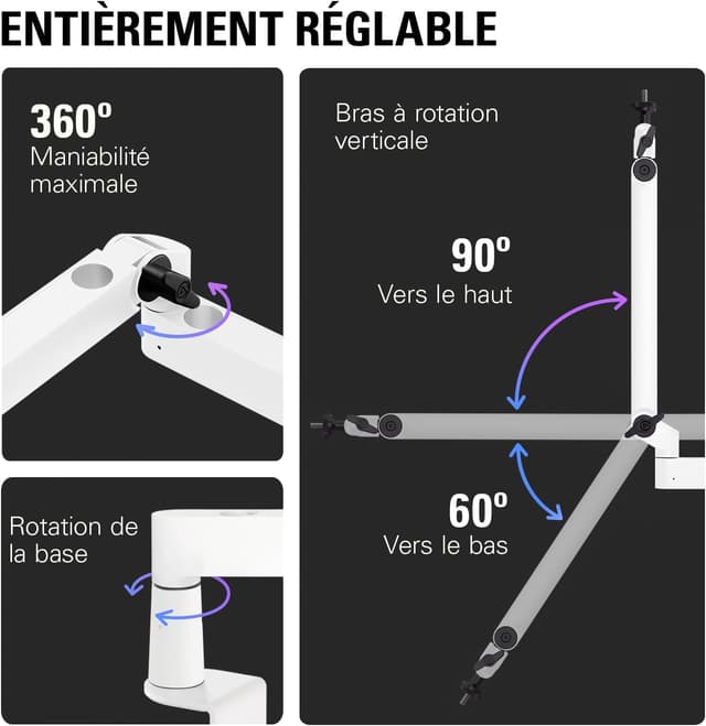 Detalle de Elgato Wave Mic Arm LP 740 mm blanche