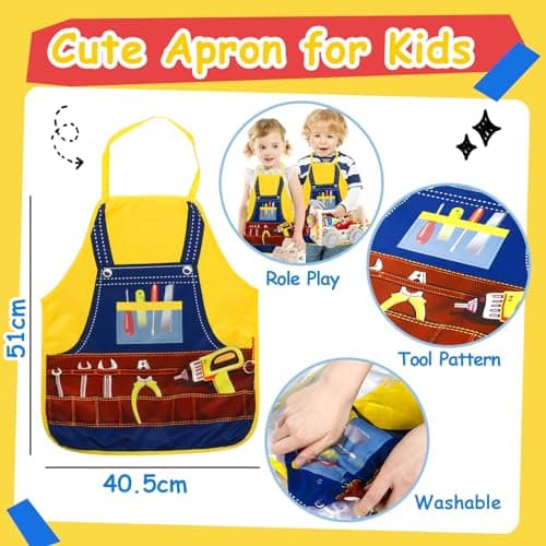 Detalle 1 de Caja Herramientas Infantil Coche de Madera 39 Piezas