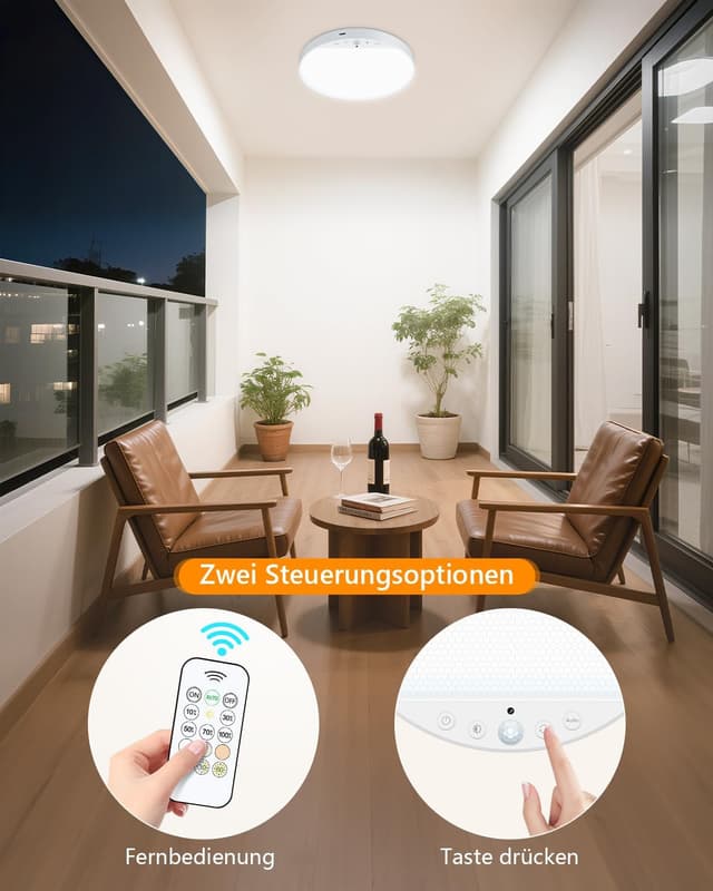 Thumbnail 6 de Akku Deckenlampe mit Bewegungsmelder 4000 mAh