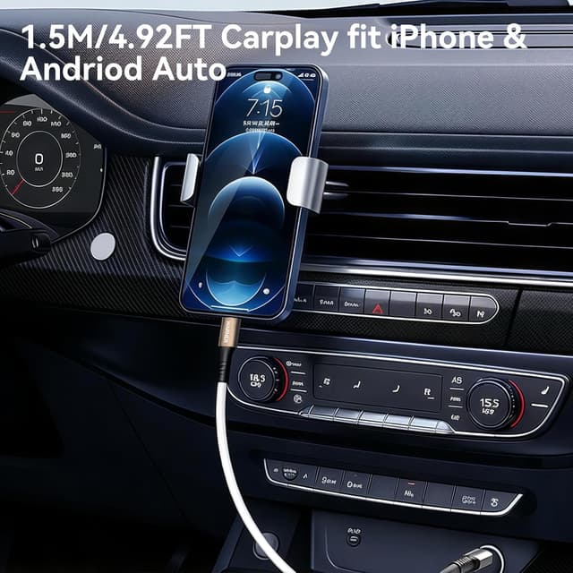 Detalle 2 de Ruilezyo USB-C auf USB-C Kabel (2er-Set, je 1,5 m, bis 100 W)