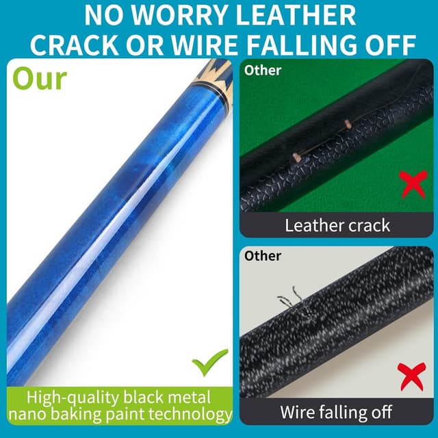 Thumbnail 5 de AKLOT Pool Queue 58" Set Kanadischer Ahornholz