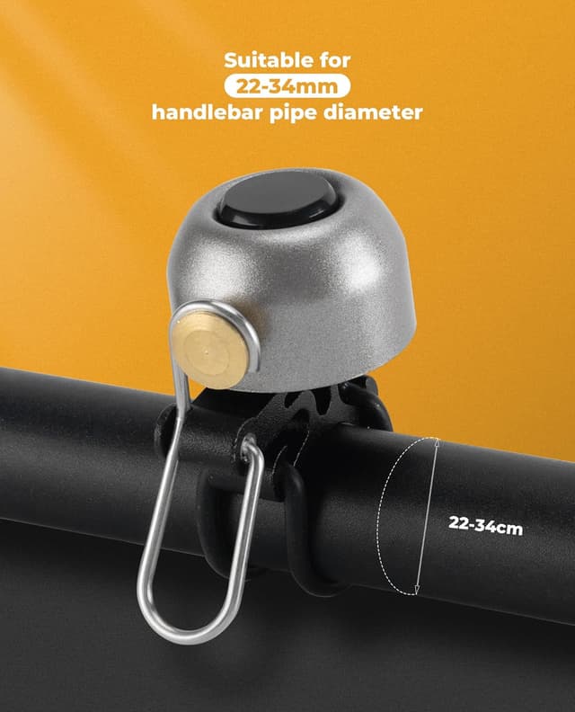 Detalle de ROCKBROS Campanello Bici rame vintage 100 dB