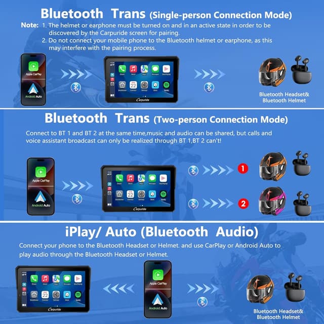 Detalle 2 de CARPURIDE W702BS PRO 7" motorcycle GPS