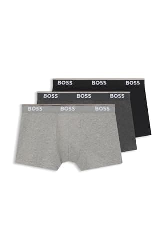 Detalle de BOSS Trunk 3p Power Bóxer Open Grey S (Pack de 3)