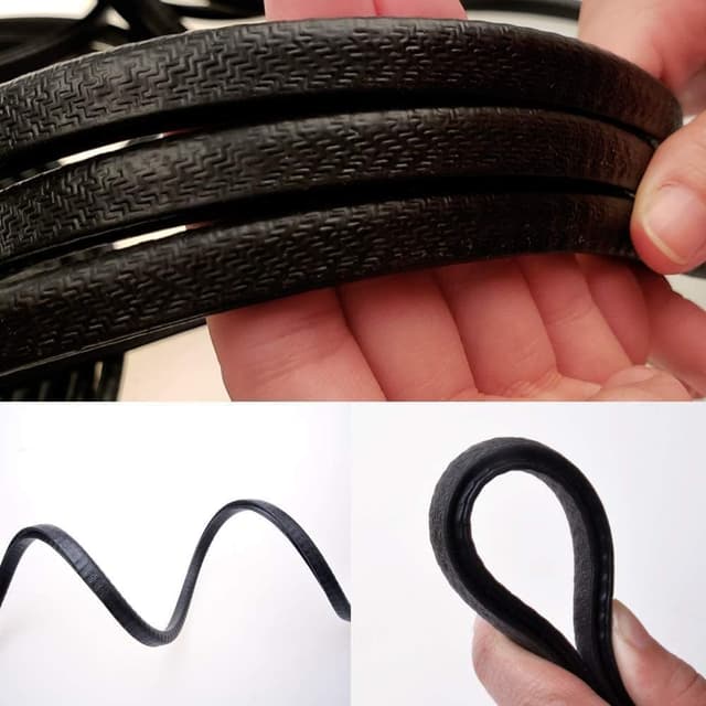 Detalle de Car Door Edge Guard Protector Strips (U-Shape) in Rubber – Door seal trim for metal edges, 4m roll