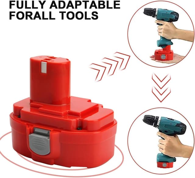 Thumbnail 4 de 2X 18V 5000mAh Ni-MH replacement battery