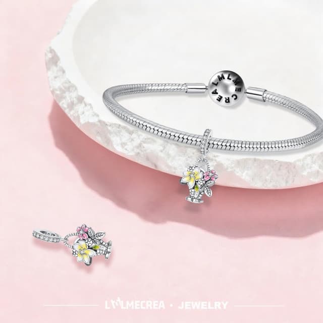 Detalle 2 de 925 Silber Charm Anhänger für Europaarmbänder 4,6 mm