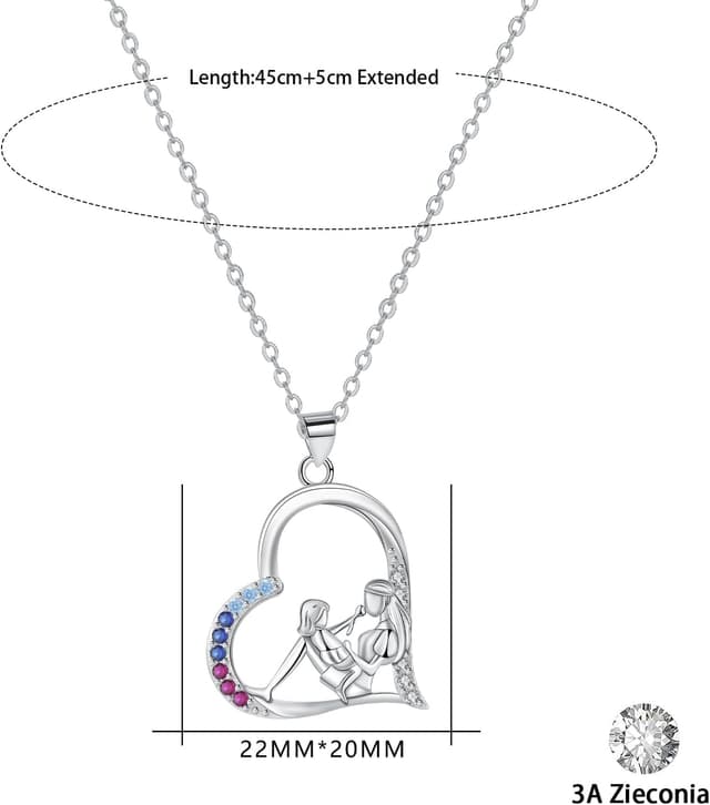 Thumbnail 5 de Arrebol Mutter und Tochter Kette 45cm