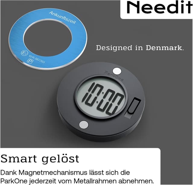 Thumbnail 6 de Needit ParkOne (NEUES Modell 2026) – elektronische Parkscheibe mit automatischer Parkzeiterfassung