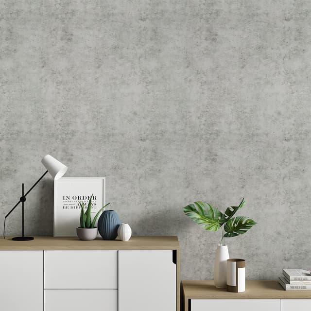 Detalle 2 de VaryPaper Betonoptik Klebefolie Tapete im Industrial-Vintage-Look (81 cm × 9 m)
