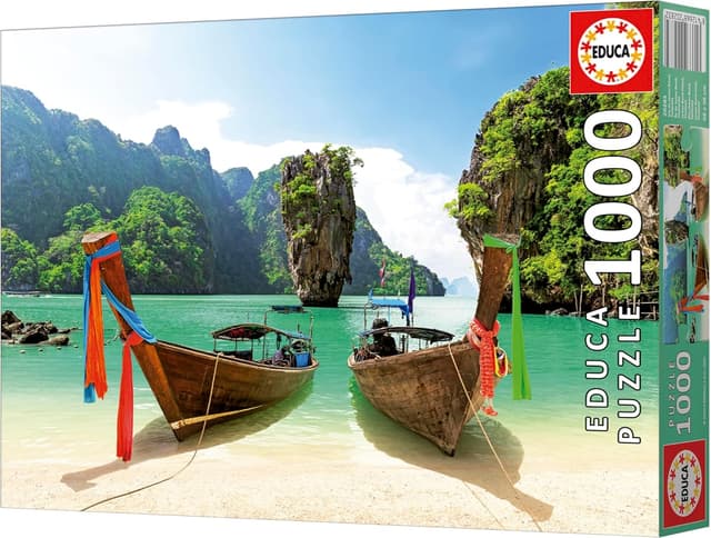 Detalle 1 de Puzzle 1000 pièces Educa Île de James Bond