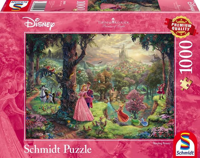 Thumbnail 3 de Schmidt Spiele 59474 Thomas Kinkade Disney Dornröschen 1000 Teile Puzzle