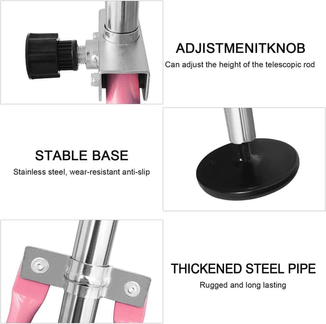 Detalle 2 de FBSPORT Gymnastics Bar for Kids (foldable, adjustable height horizontal bar) – supports 140lbs