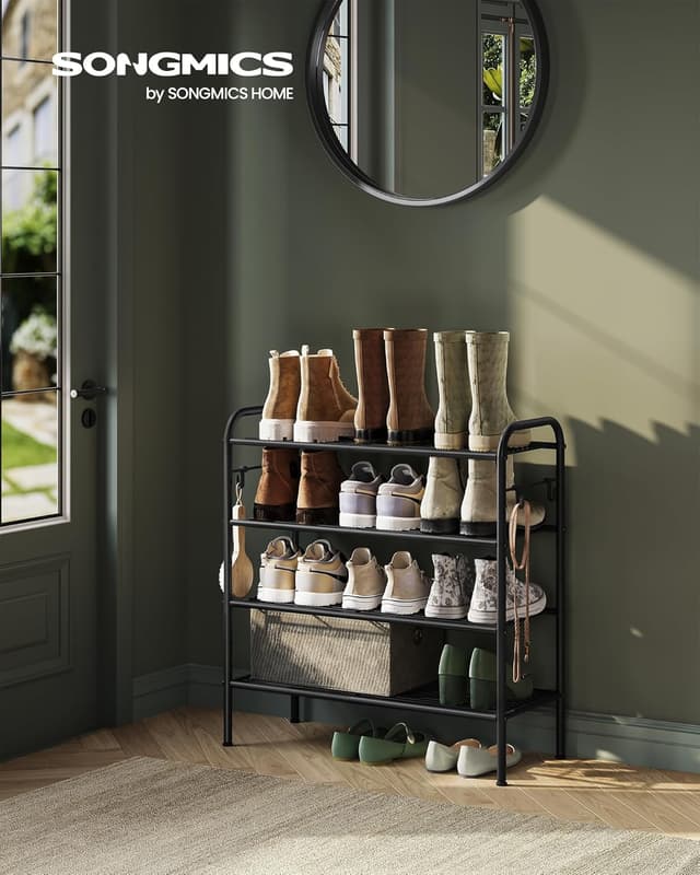 Thumbnail 1 de SONGMICS Scarpiera 4 ripiani regolabili