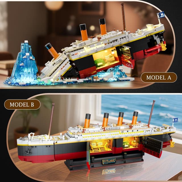 Thumbnail 3 de PLAXSOON Titanic 2 in 1 Building Set 1935 pcs
