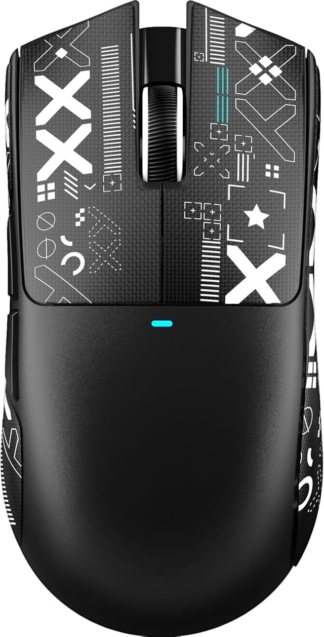 Detalle de ATTACK SHARK X11 SE Wireless Gaming Mouse (PAW3311) – 2.4G/Bluetooth/USB‑C, 22000 DPI, 65 hours battery, 59g (Black+Tape)