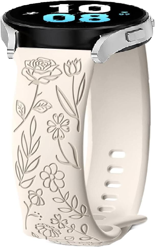Detalle de FYISWHO 22mm Silicone Watch Strap with Flower Bracelet Design (TPU) for Redmi Watch 5 Active/5 Lite & selected Samsung/Gear models