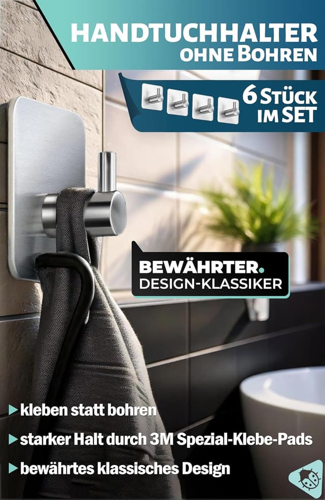 Thumbnail 1 de Menz Handtuchhalter 6 Stück 🪝