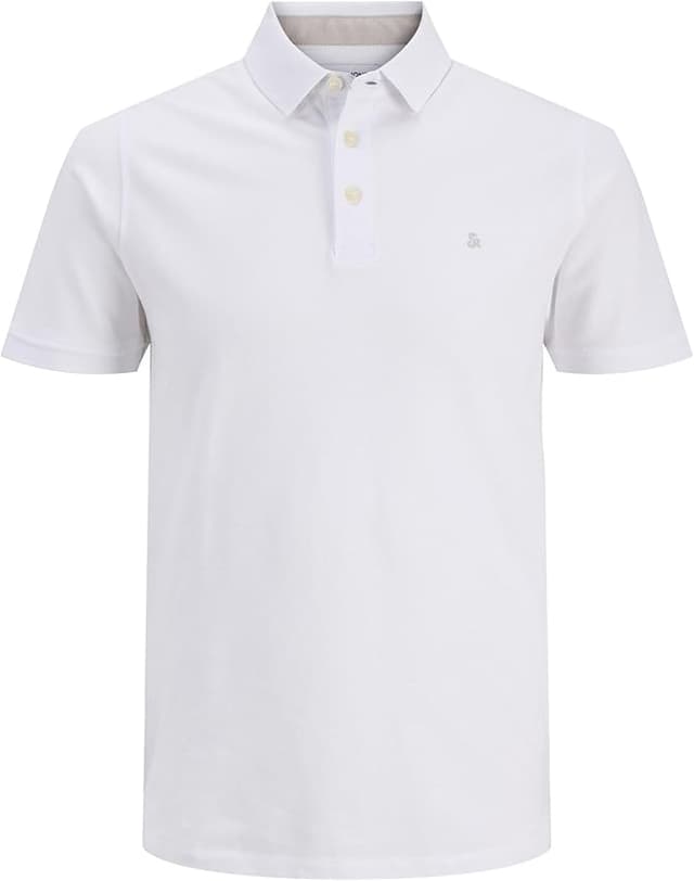 Detalle 2 de Jack & Jones Jjepaulos Polo hombre blanco XXL